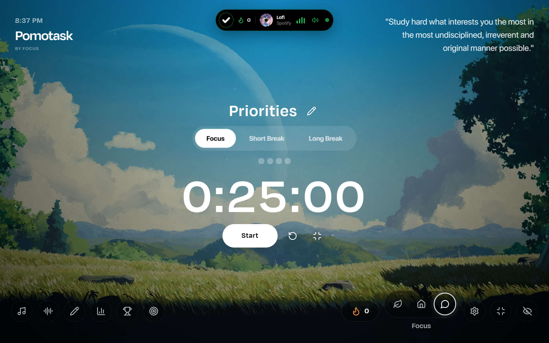 Pomotask – Free Pomodoro Timer & Focus Dashboard